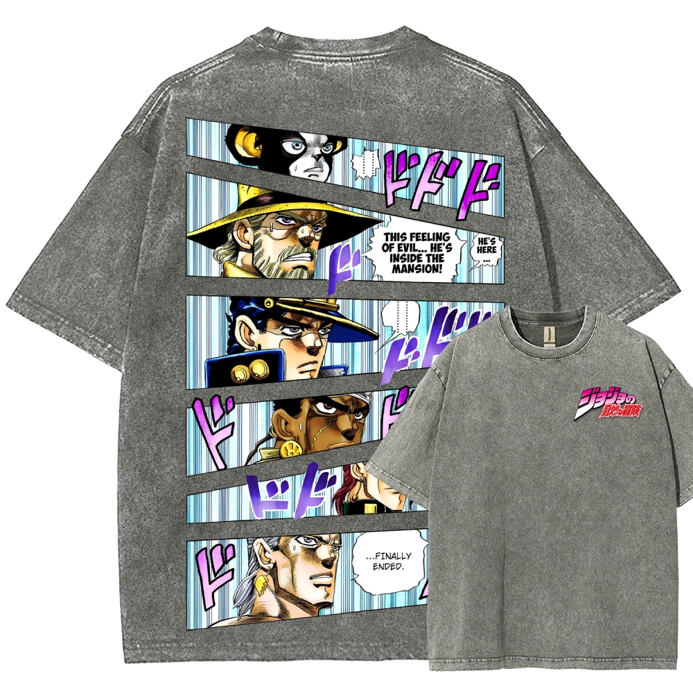 Jojo's Bizarre Adventure Unisex Fit Washed T-Shirt 2507035805