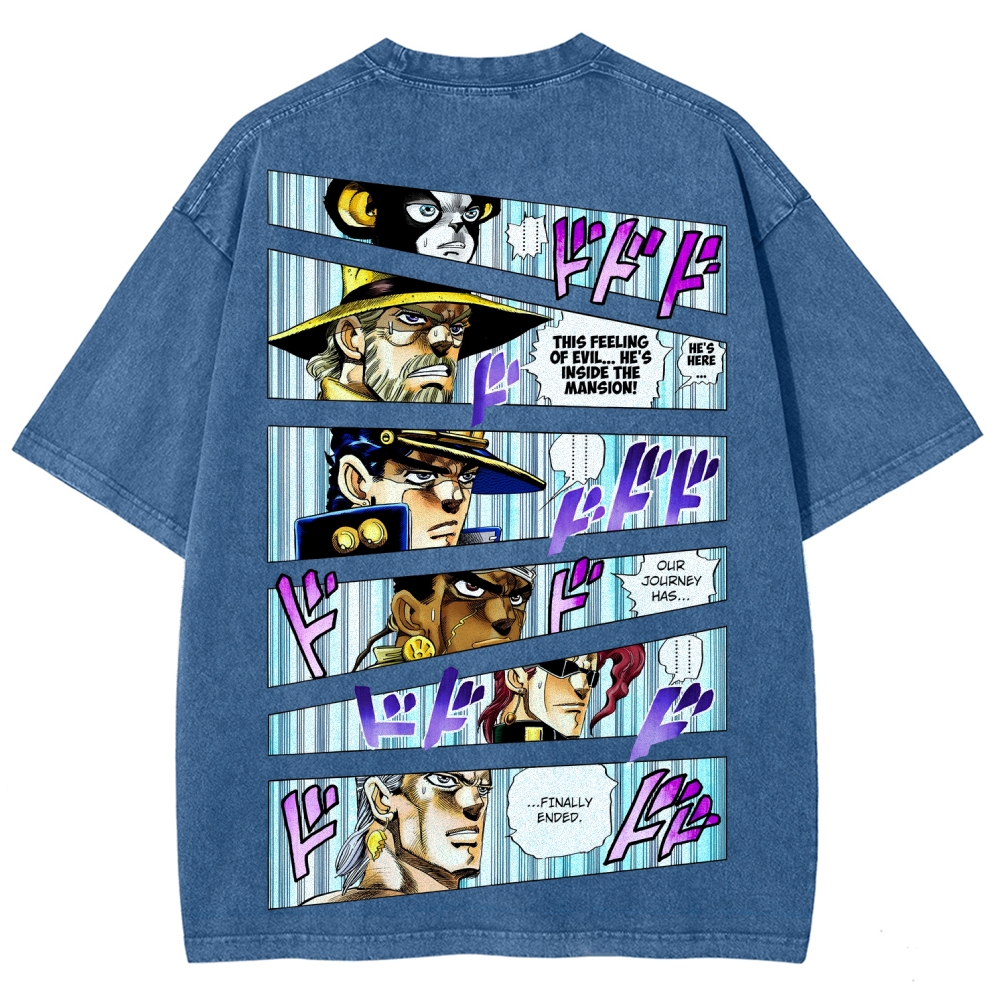 Jojo's Bizarre Adventure Unisex Fit Washed T-Shirt 2507035805