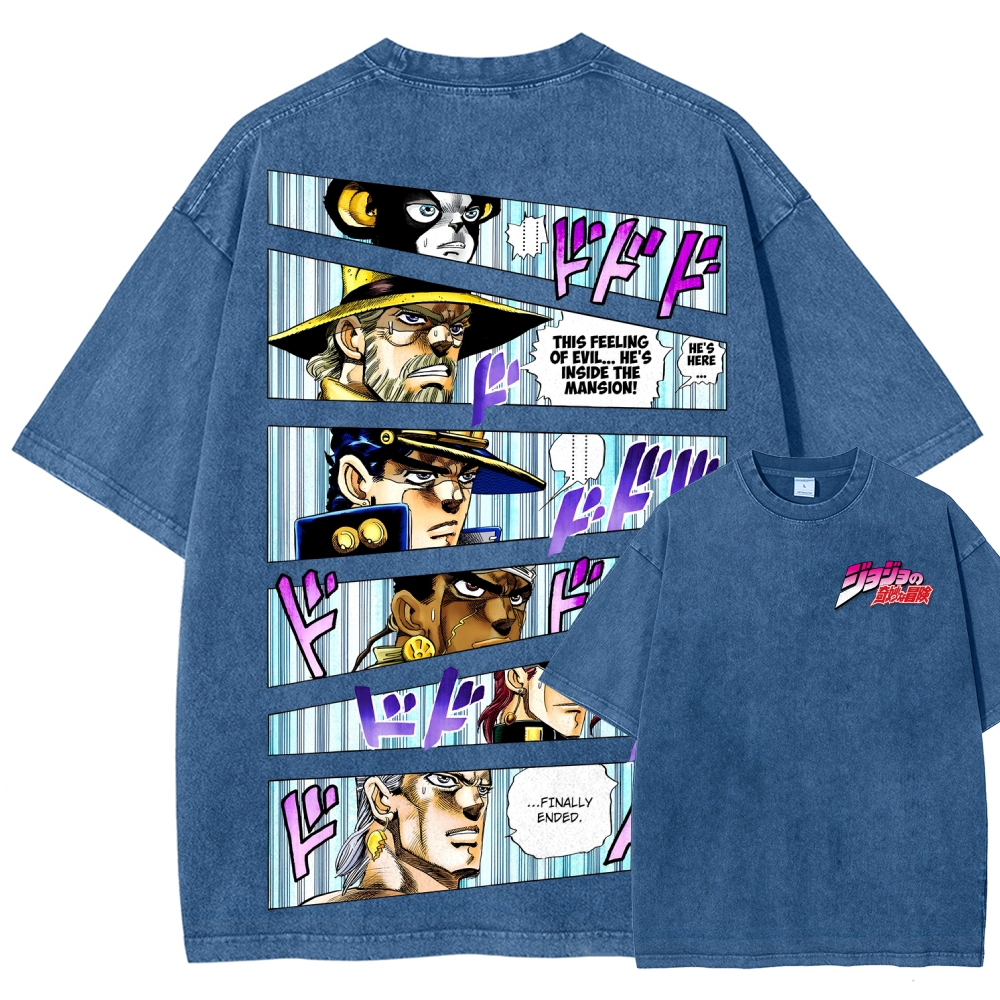 Jojo's Bizarre Adventure Unisex Fit Washed T-Shirt 2507035805