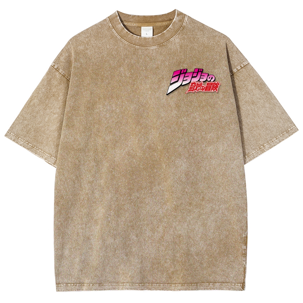 Jojo's Bizarre Adventure Unisex Fit Washed T-Shirt 2507035805