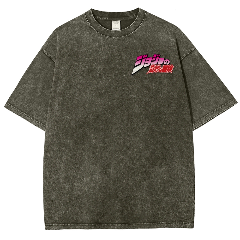 Jojo's Bizarre Adventure Unisex Fit Washed T-Shirt 2507035805