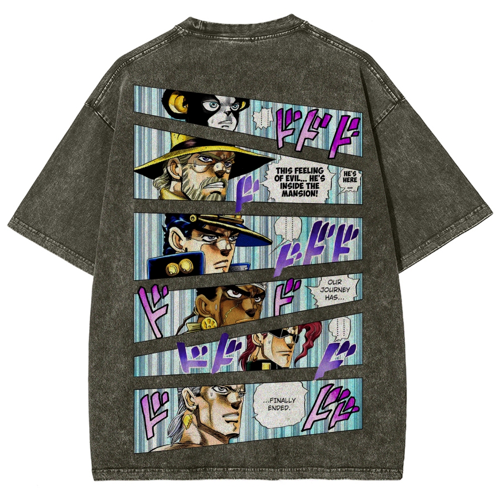 Jojo's Bizarre Adventure Unisex Fit Washed T-Shirt 2507035805