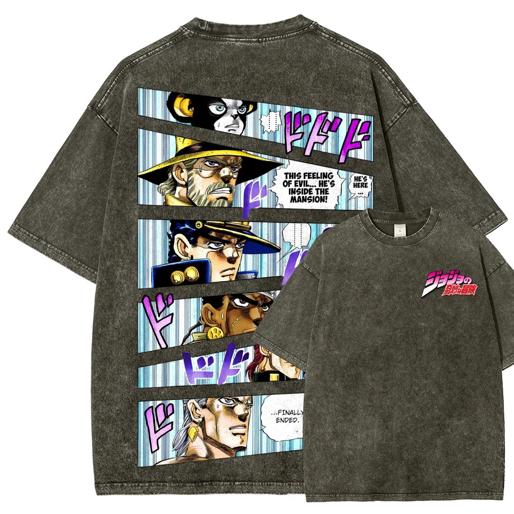 Jojo's Bizarre Adventure Unisex Fit Washed T-Shirt 2507035805