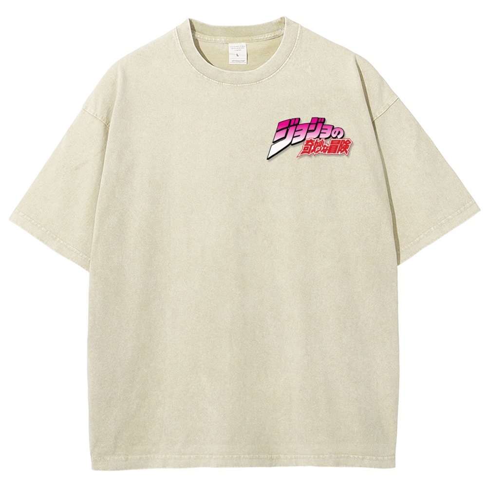 Jojo's Bizarre Adventure Unisex Fit Washed T-Shirt 2507035805