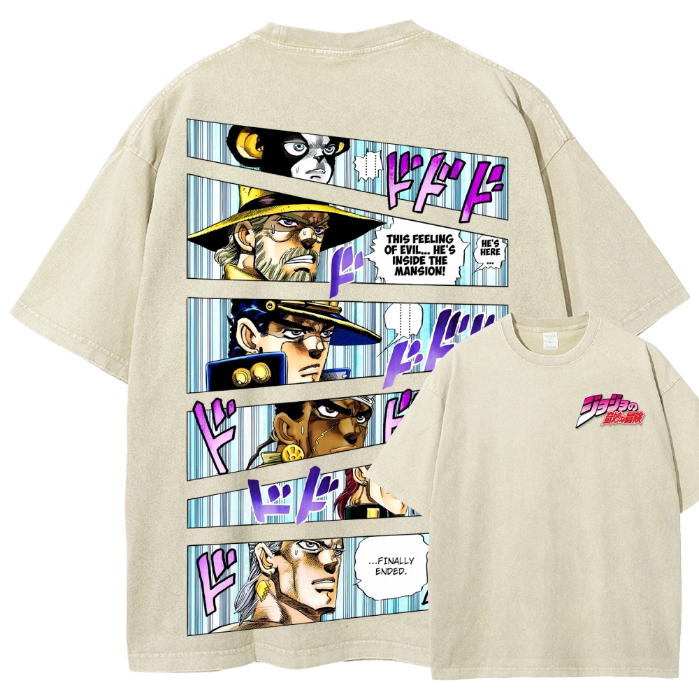 Jojo's Bizarre Adventure Unisex Fit Washed T-Shirt 2507035805