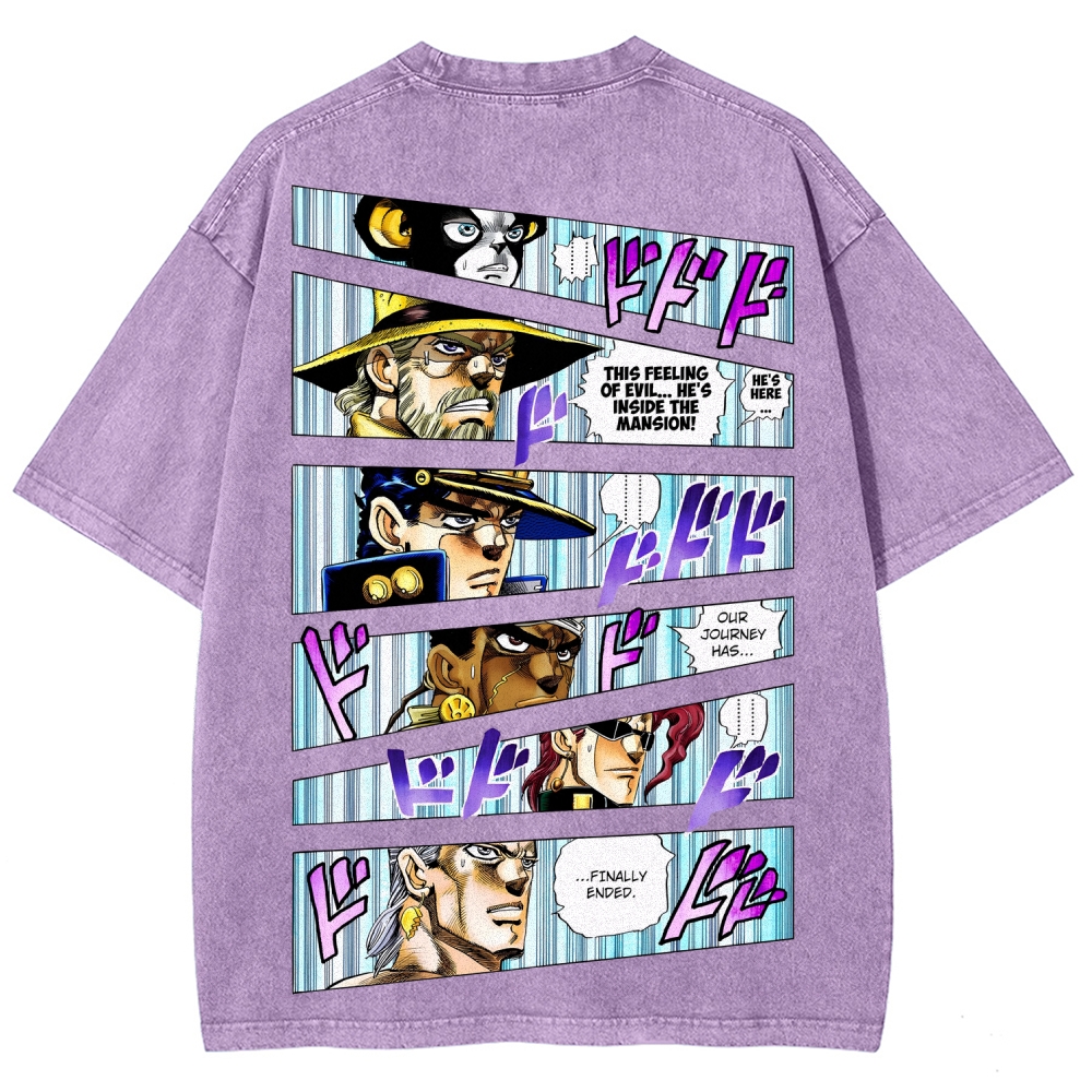 Jojo's Bizarre Adventure Unisex Fit Washed T-Shirt 2507035805