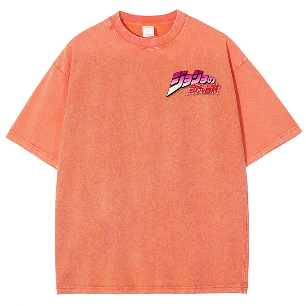 Jojo's Bizarre Adventure Unisex Fit Washed T-Shirt 2507035805