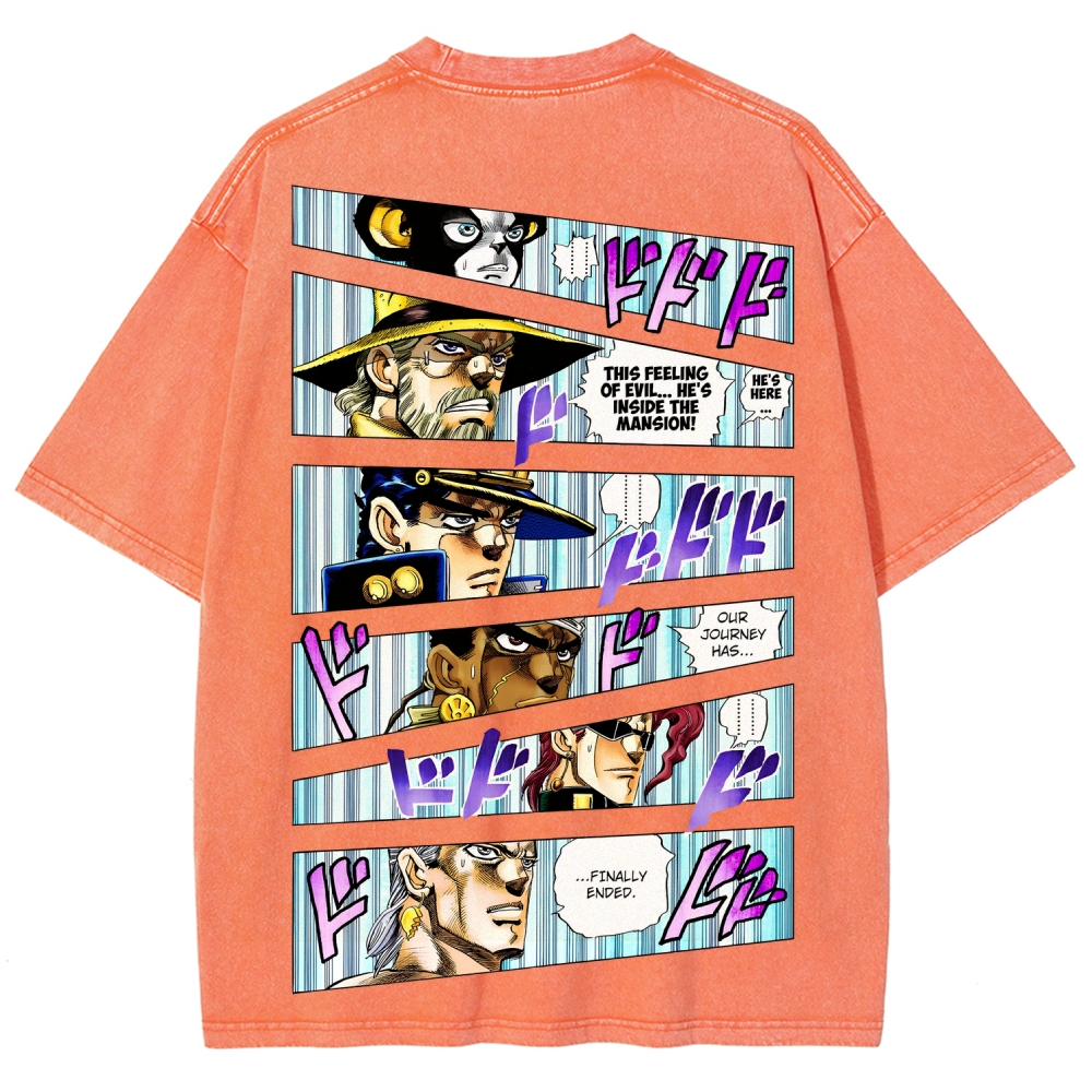 Jojo's Bizarre Adventure Unisex Fit Washed T-Shirt 2507035805