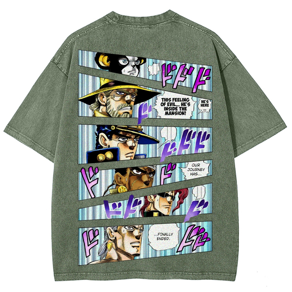 Jojo's Bizarre Adventure Unisex Fit Washed T-Shirt 2507035805