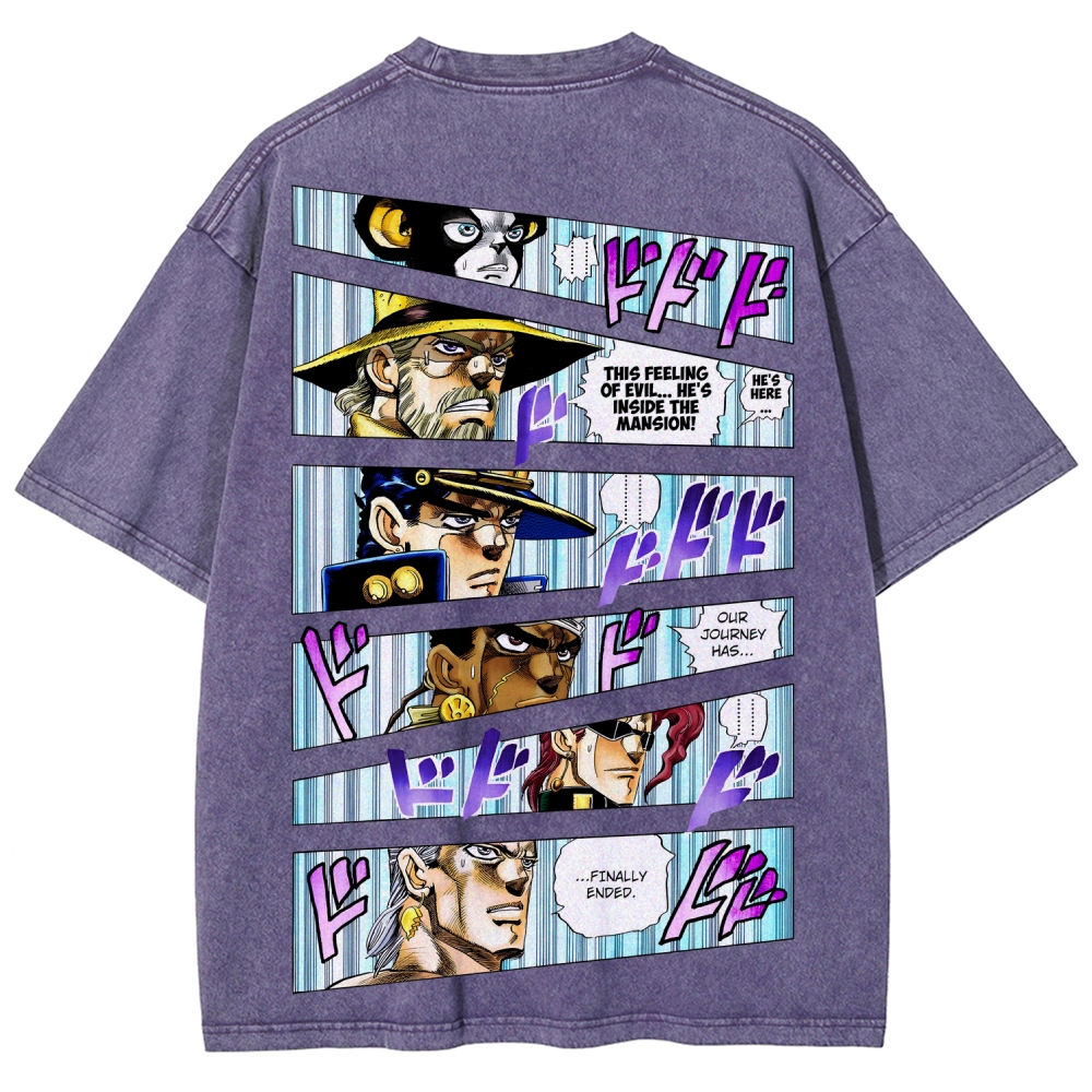 Jojo's Bizarre Adventure Unisex Fit Washed T-Shirt 2507035805