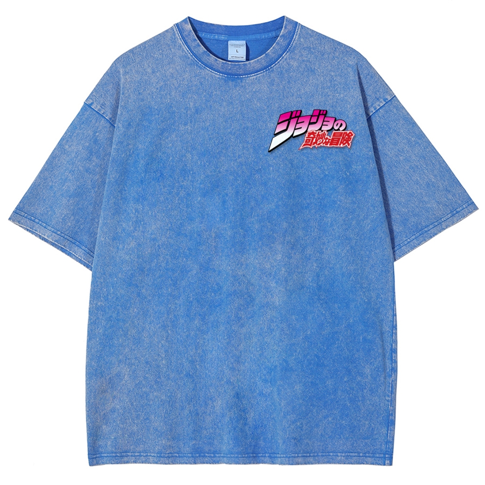 Jojo's Bizarre Adventure Unisex Fit Washed T-Shirt 2507035805