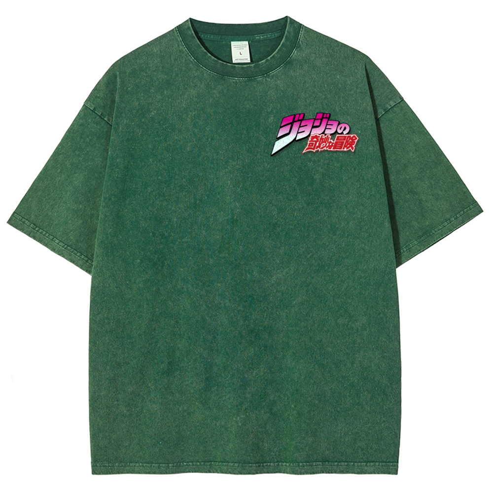 Jojo's Bizarre Adventure Unisex Fit Washed T-Shirt 2507035805