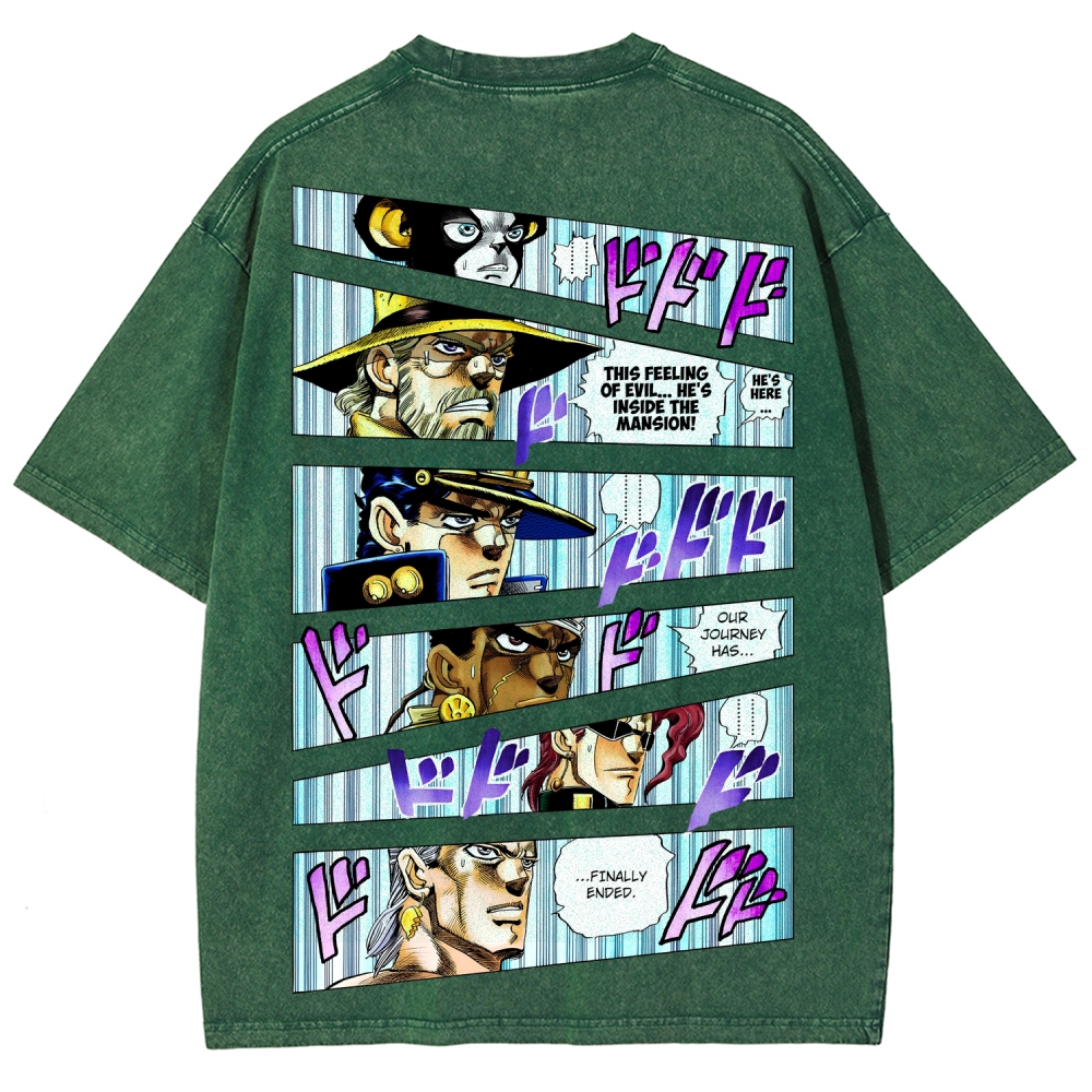 Jojo's Bizarre Adventure Unisex Fit Washed T-Shirt 2507035805