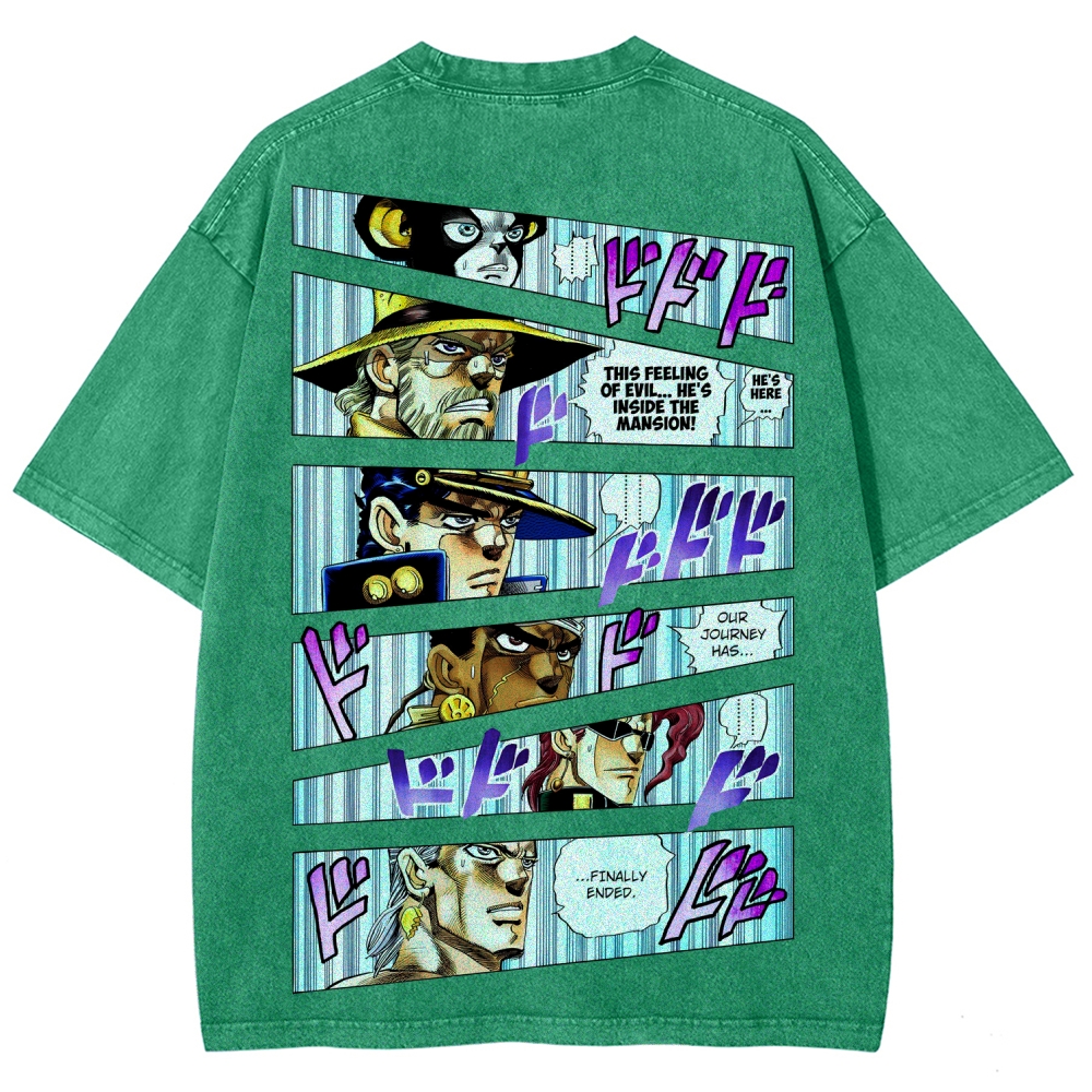 Jojo's Bizarre Adventure Unisex Fit Washed T-Shirt 2507035805