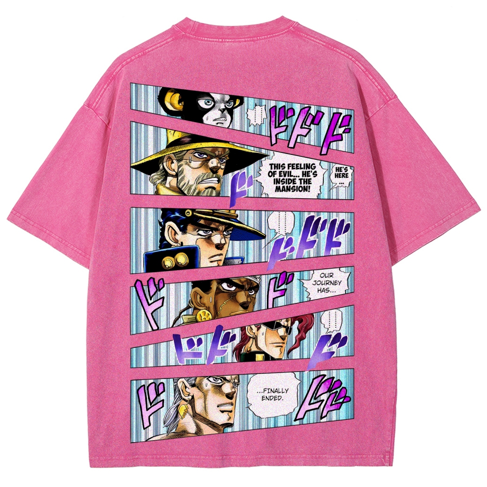Jojo's Bizarre Adventure Unisex Fit Washed T-Shirt 2507035805