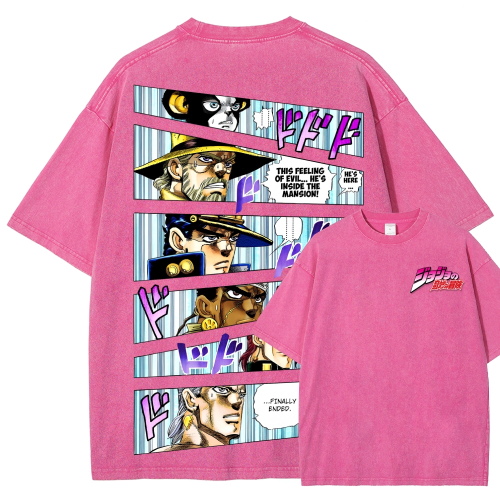 Jojo's Bizarre Adventure Unisex Fit Washed T-Shirt 2507035805