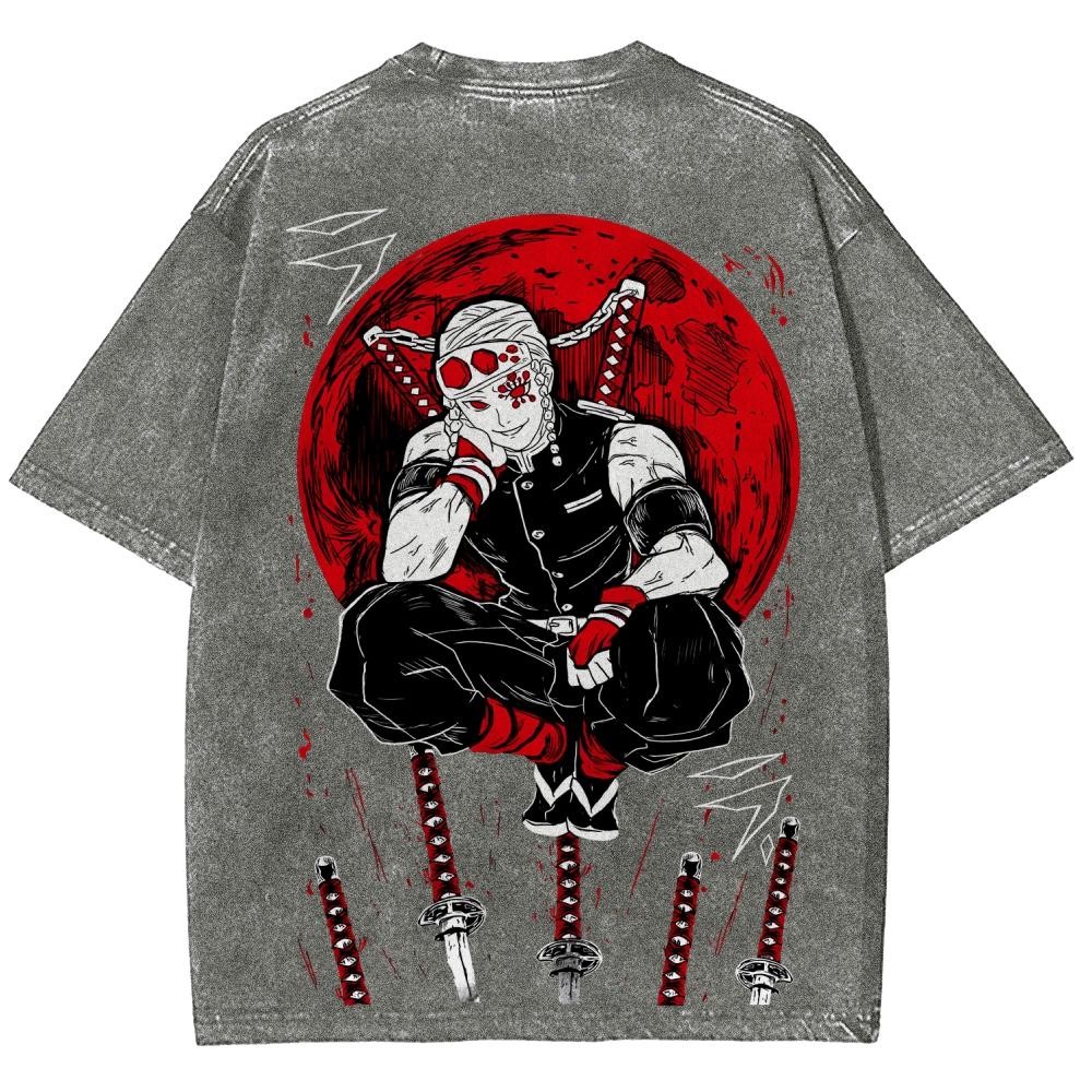 Demon Slayer Unisex Fit Washed T-Shirt 2507036022