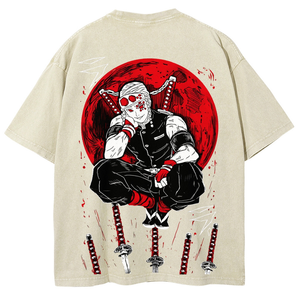 Demon Slayer Unisex Fit Washed T-Shirt 2507036022