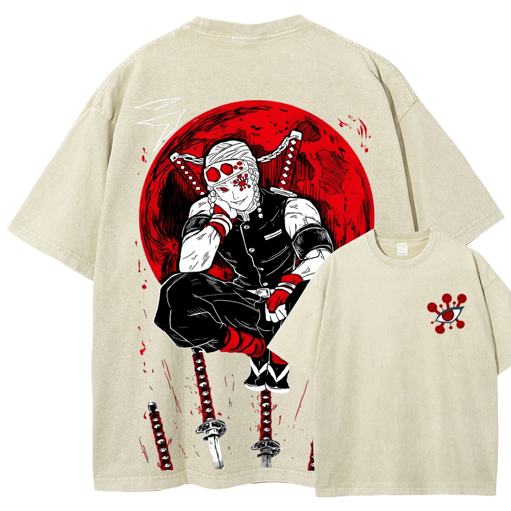 Demon Slayer Unisex Fit Washed T-Shirt 2507036022