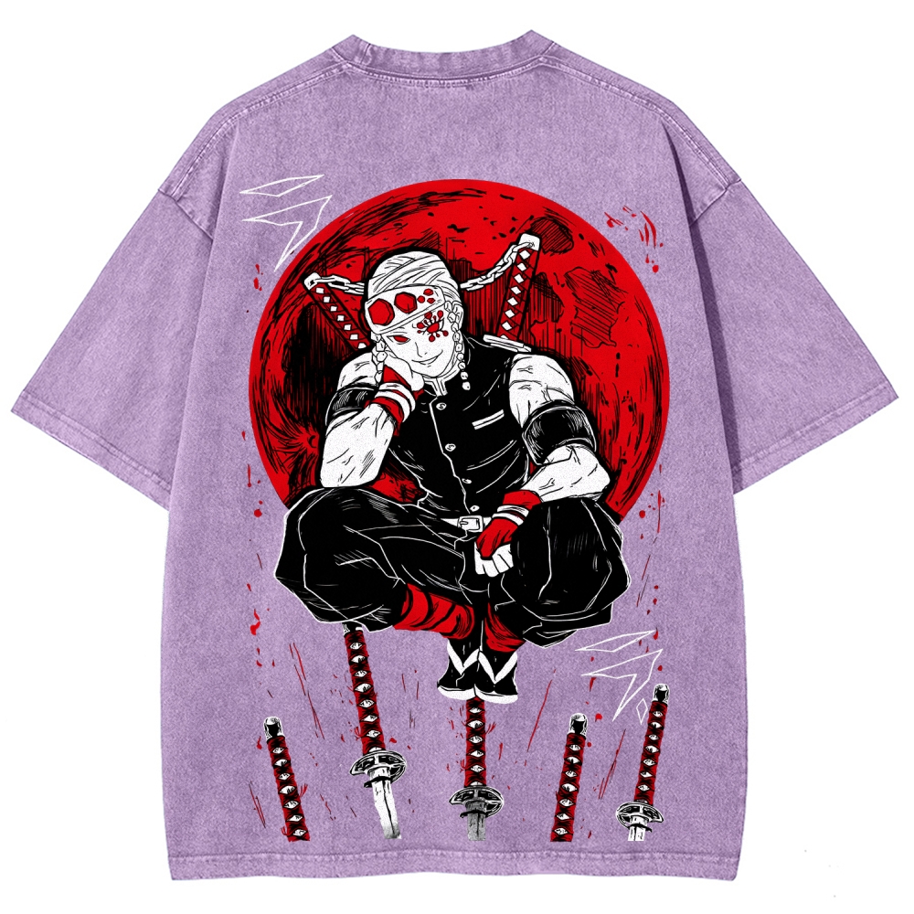 Demon Slayer Unisex Fit Washed T-Shirt 2507036022