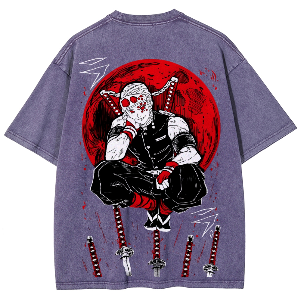 Demon Slayer Unisex Fit Washed T-Shirt 2507036022