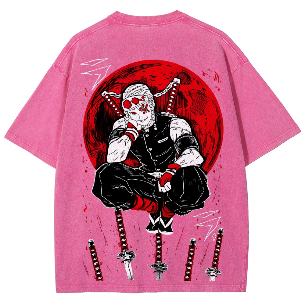 Demon Slayer Unisex Fit Washed T-Shirt 2507036022