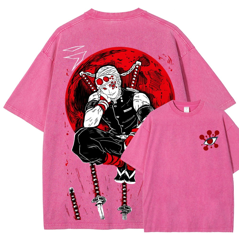 Demon Slayer Unisex Fit Washed T-Shirt 2507036022