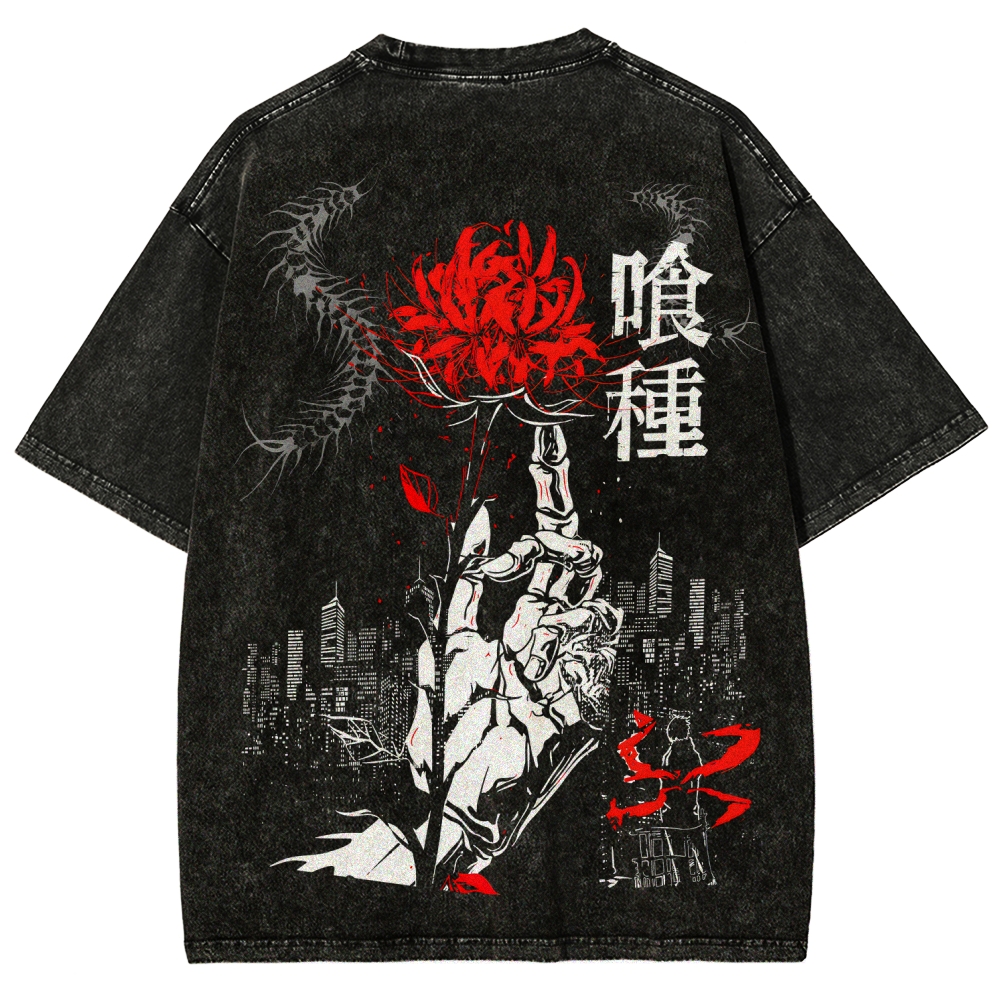 Tokyo Ghoul Unisex Fit Washed T-Shirt 2507037649