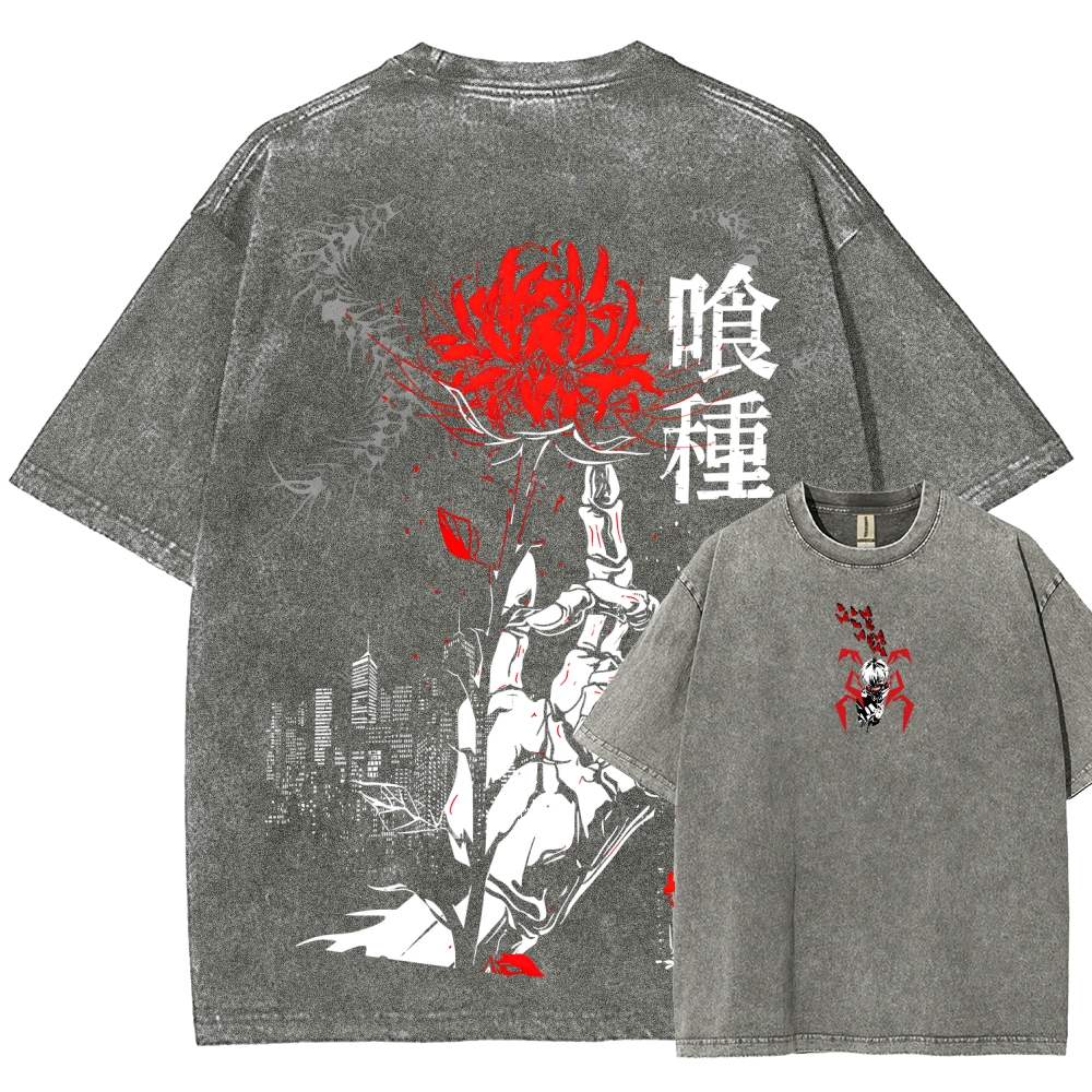 Tokyo Ghoul Unisex Fit Washed T-Shirt 2507037649
