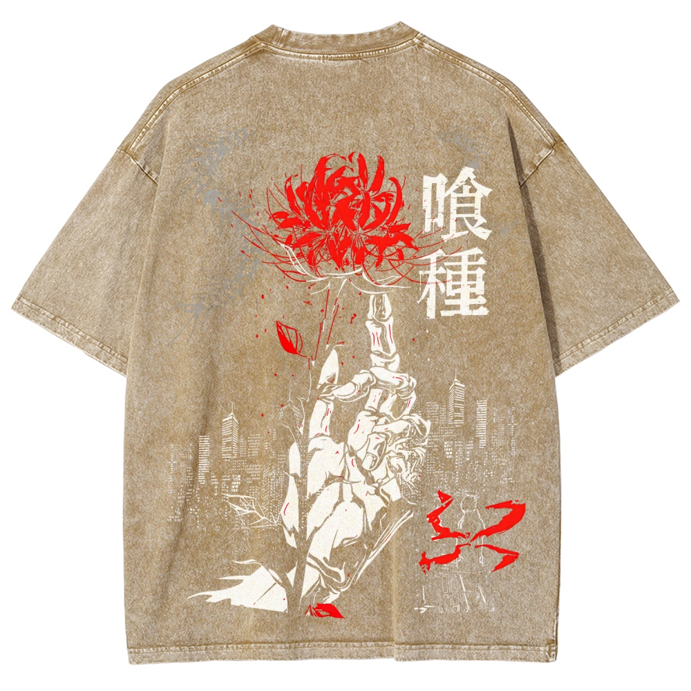 Tokyo Ghoul Unisex Fit Washed T-Shirt 2507037649