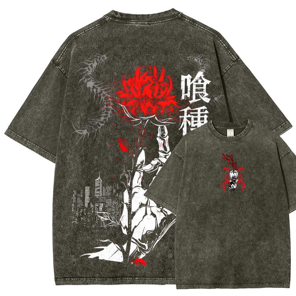 Tokyo Ghoul Unisex Fit Washed T-Shirt 2507037649