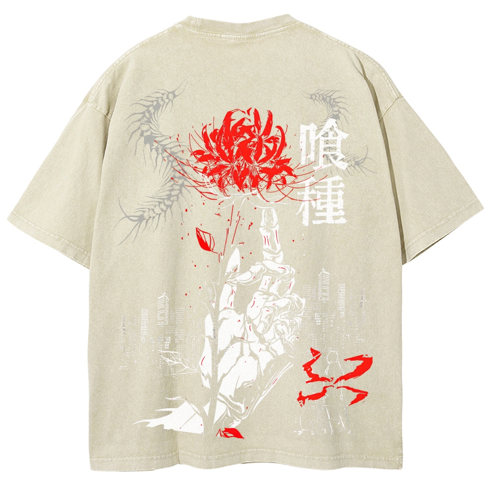 Tokyo Ghoul Unisex Fit Washed T-Shirt 2507037649