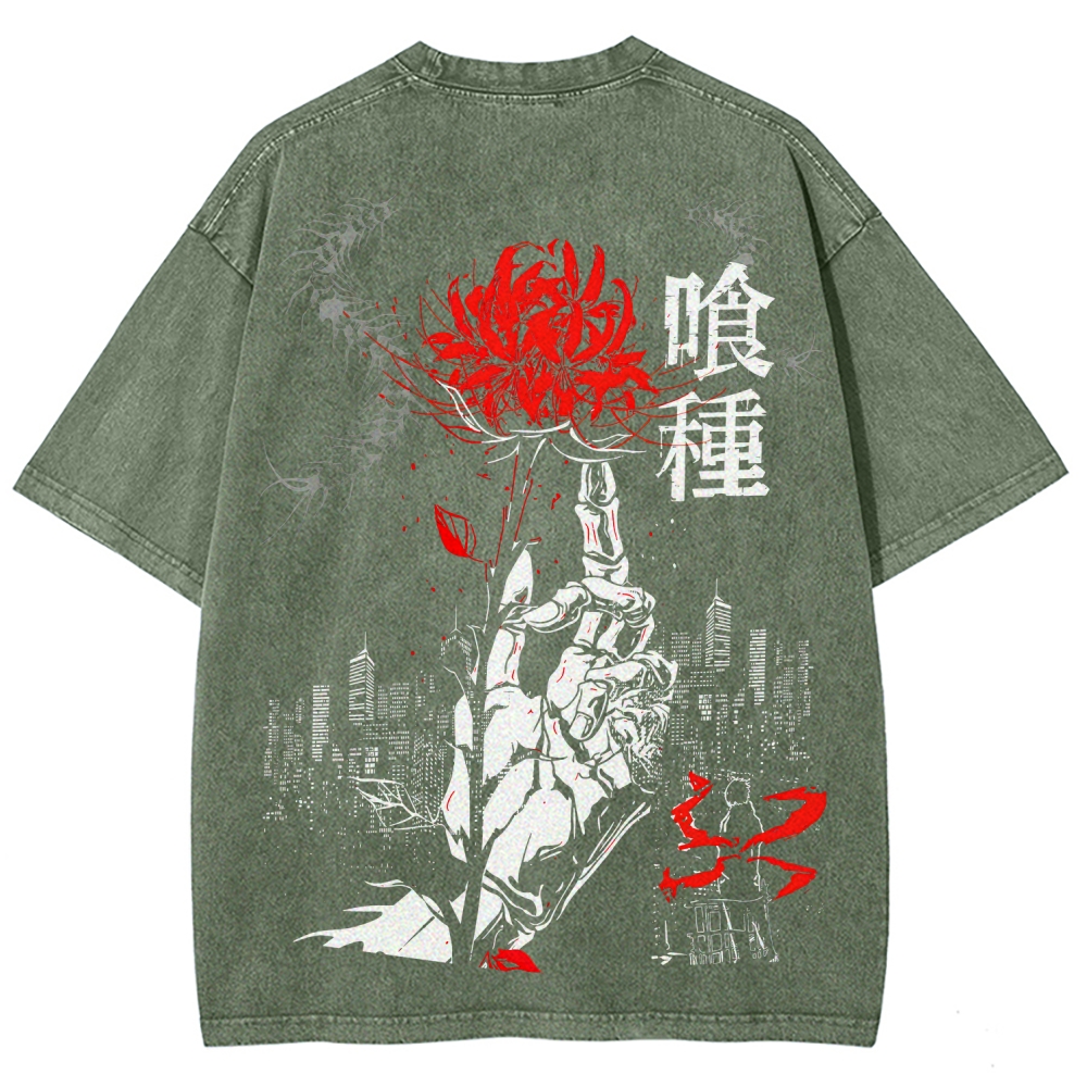 Tokyo Ghoul Unisex Fit Washed T-Shirt 2507037649