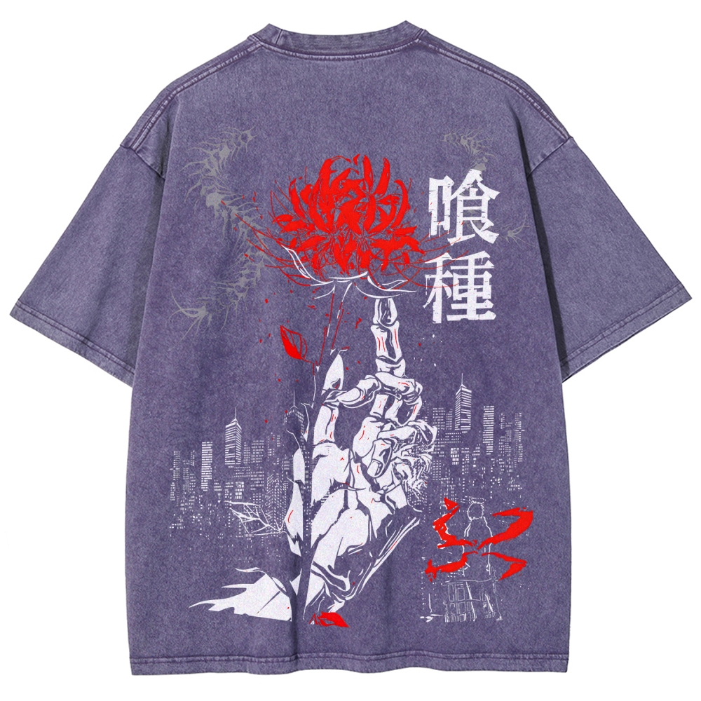 Tokyo Ghoul Unisex Fit Washed T-Shirt 2507037649
