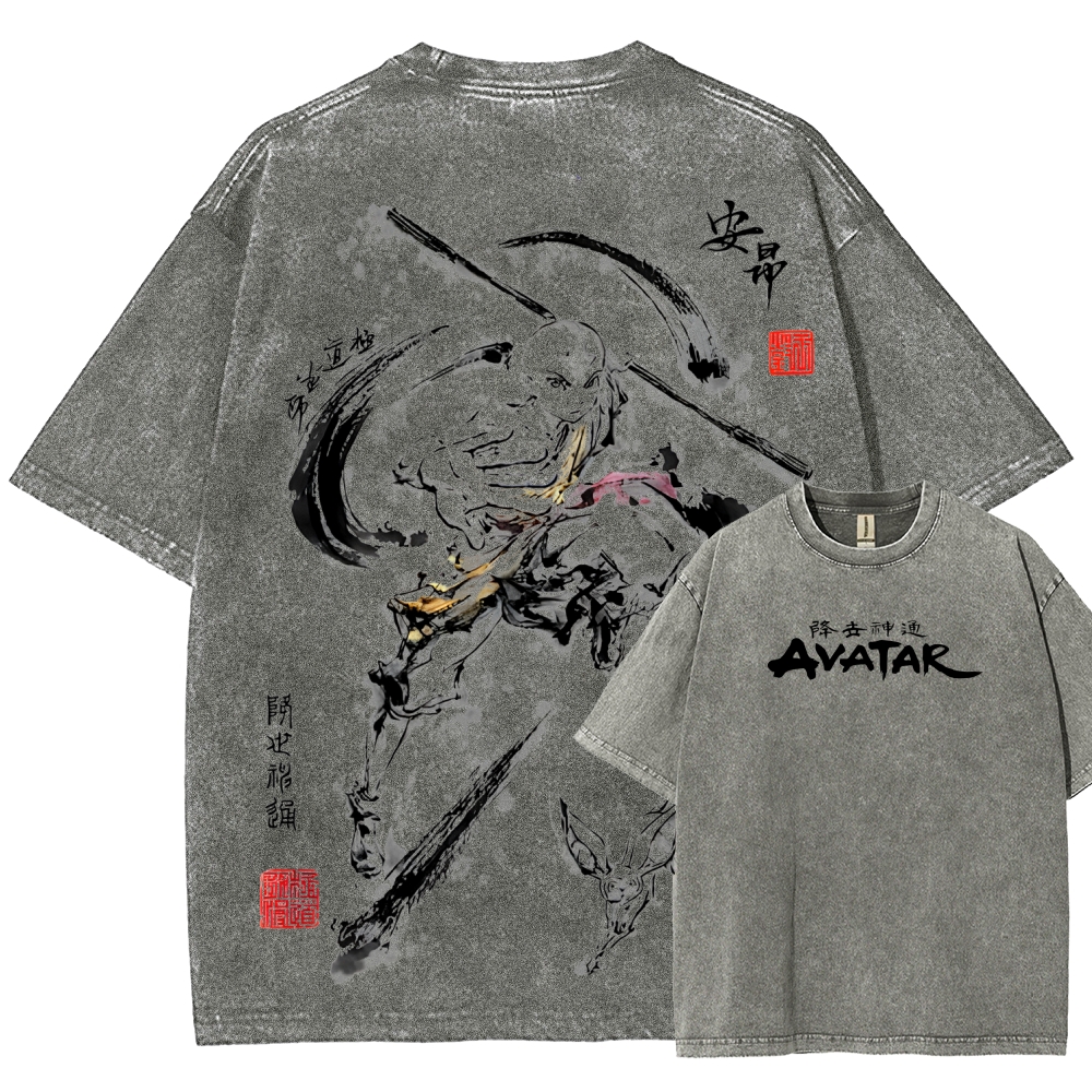 Avatar: The Last Airbender Unisex Fit Washed T-Shirt 2507037882