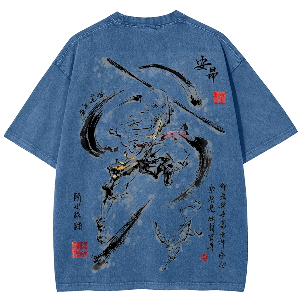 Avatar: The Last Airbender Unisex Fit Washed T-Shirt 2507037882