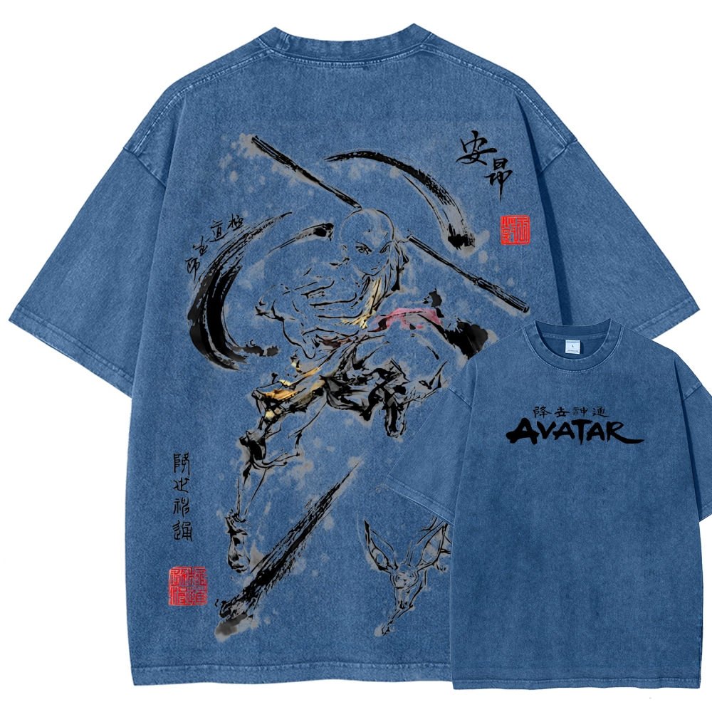 Avatar: The Last Airbender Unisex Fit Washed T-Shirt 2507037882