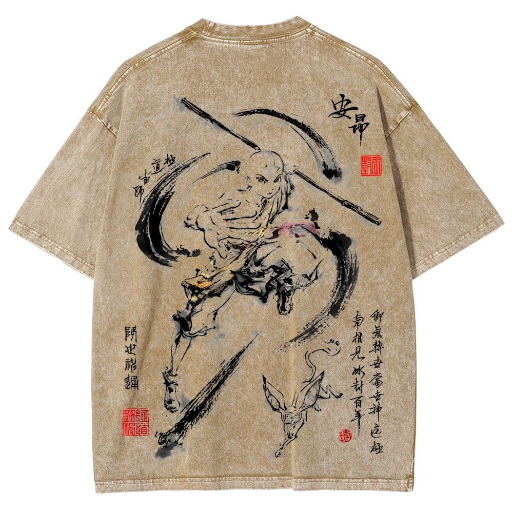 Avatar: The Last Airbender Unisex Fit Washed T-Shirt 2507037882