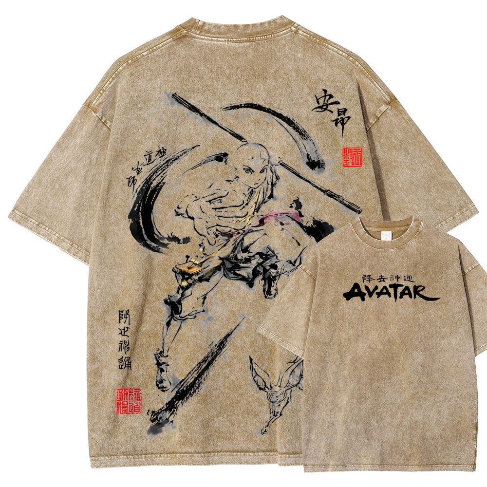 Avatar: The Last Airbender Unisex Fit Washed T-Shirt 2507037882