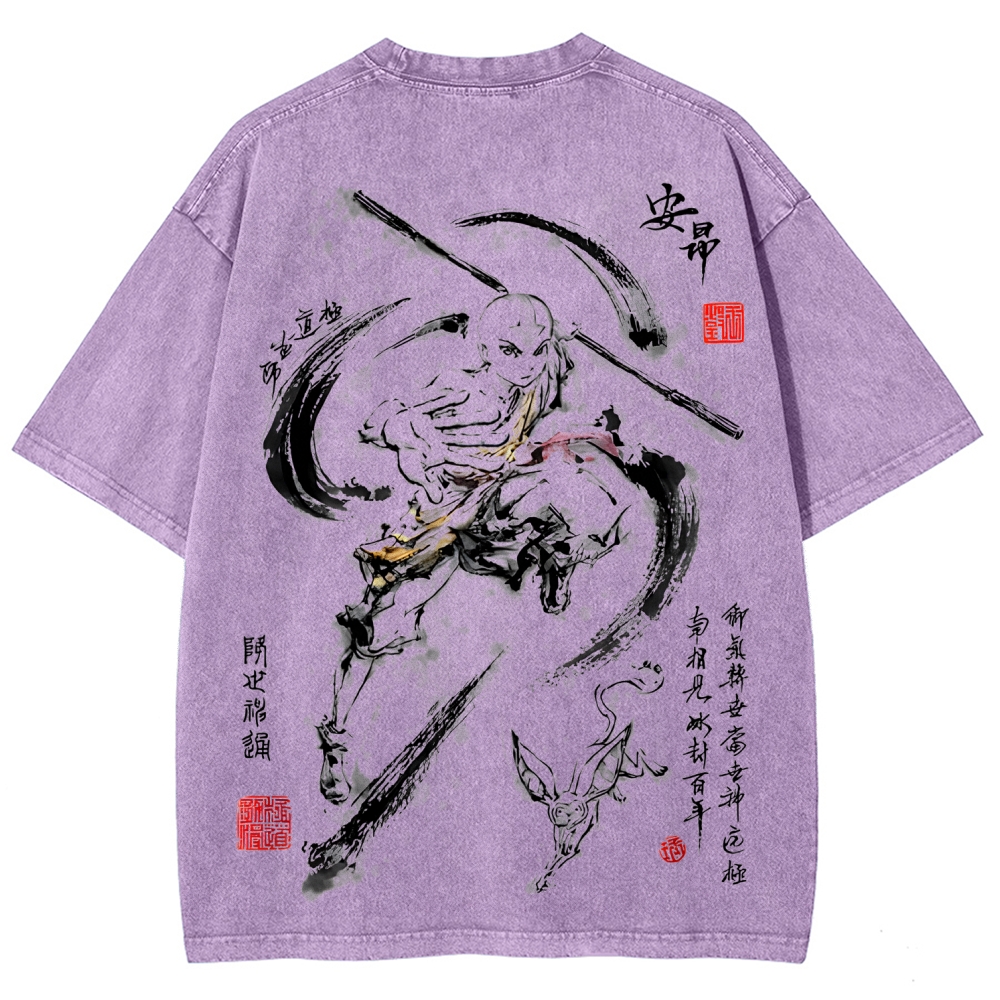 Avatar: The Last Airbender Unisex Fit Washed T-Shirt 2507037882