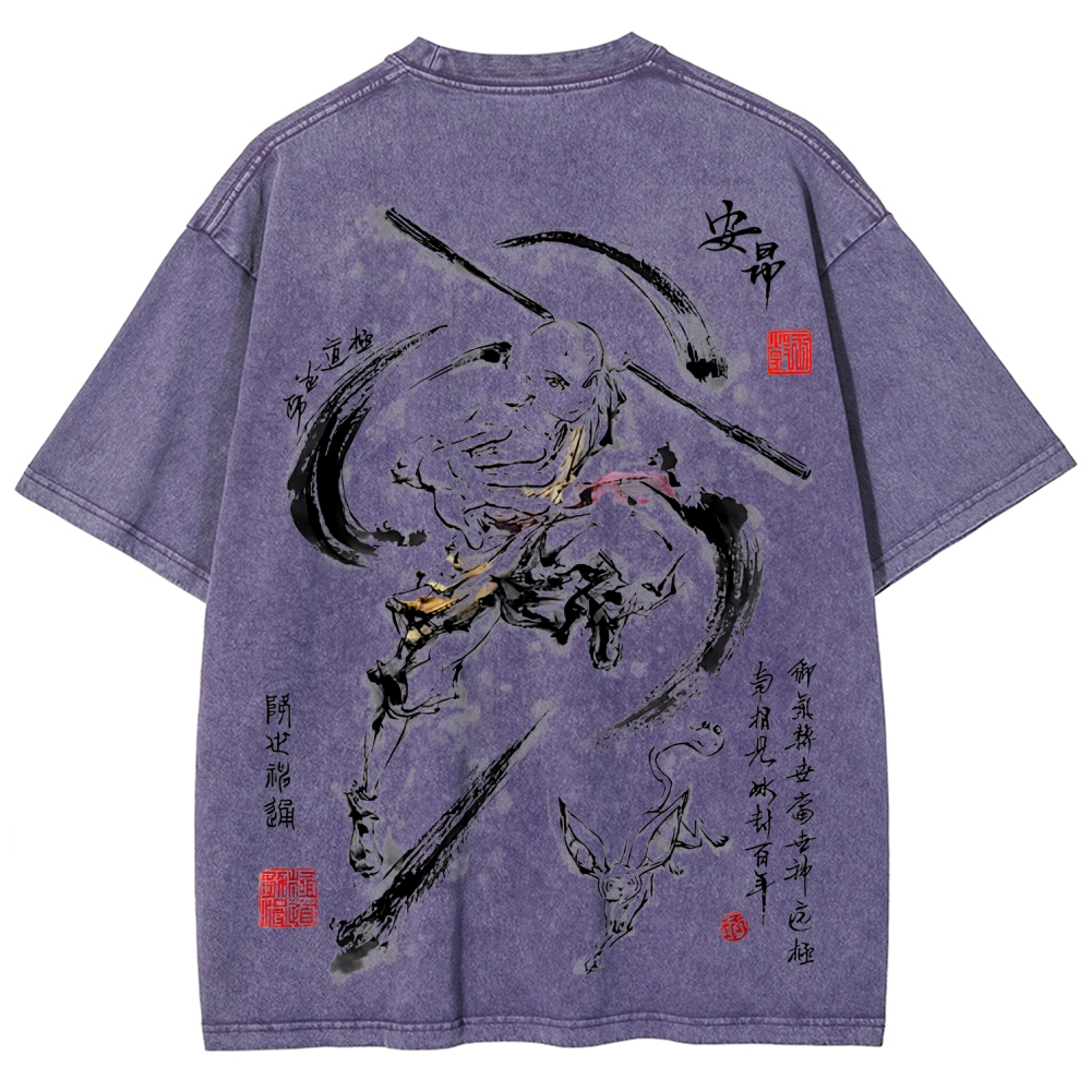 Avatar: The Last Airbender Unisex Fit Washed T-Shirt 2507037882