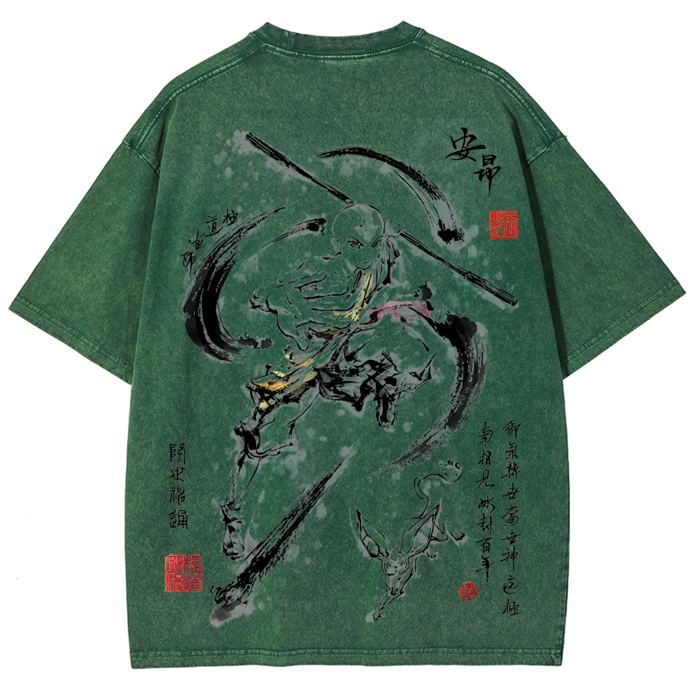 Avatar: The Last Airbender Unisex Fit Washed T-Shirt 2507037882