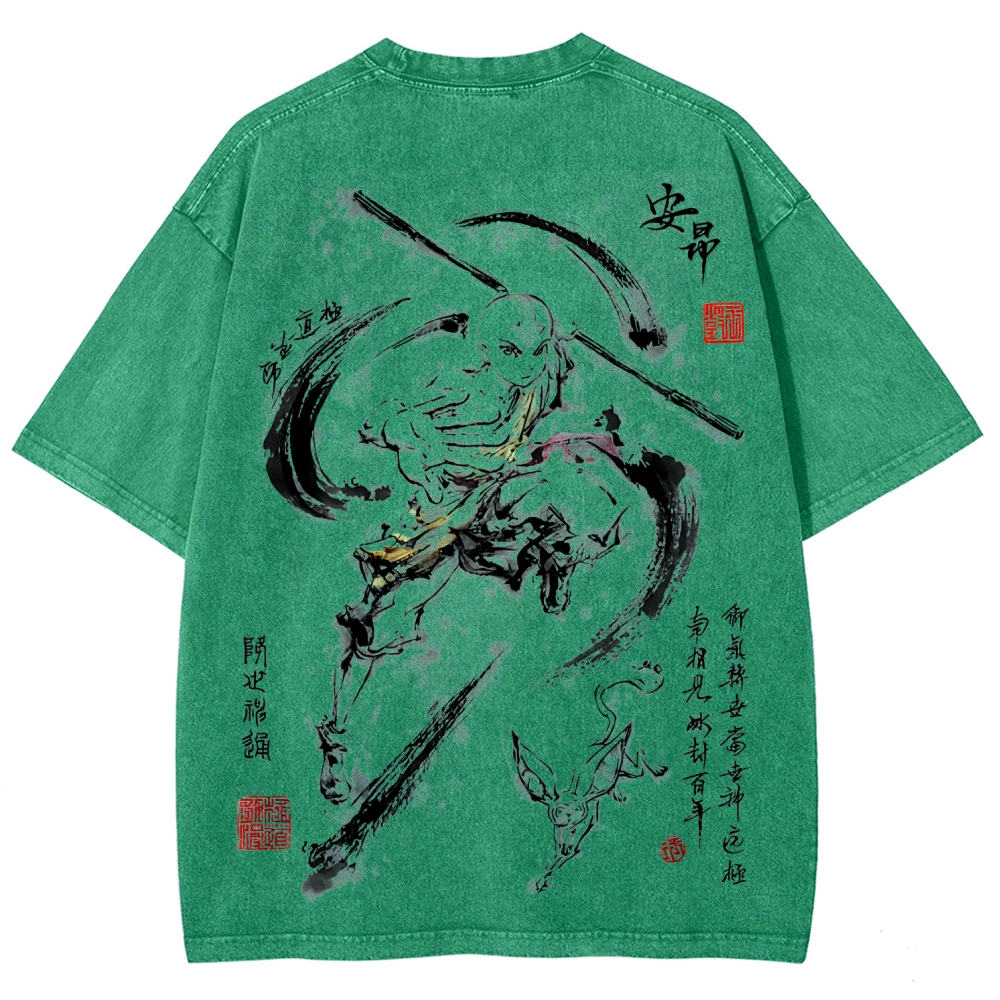 Avatar: The Last Airbender Unisex Fit Washed T-Shirt 2507037882