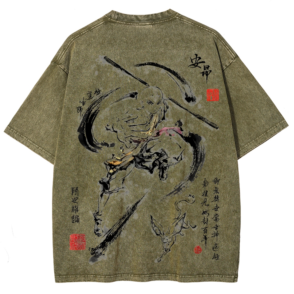 Avatar: The Last Airbender Unisex Fit Washed T-Shirt 2507037882