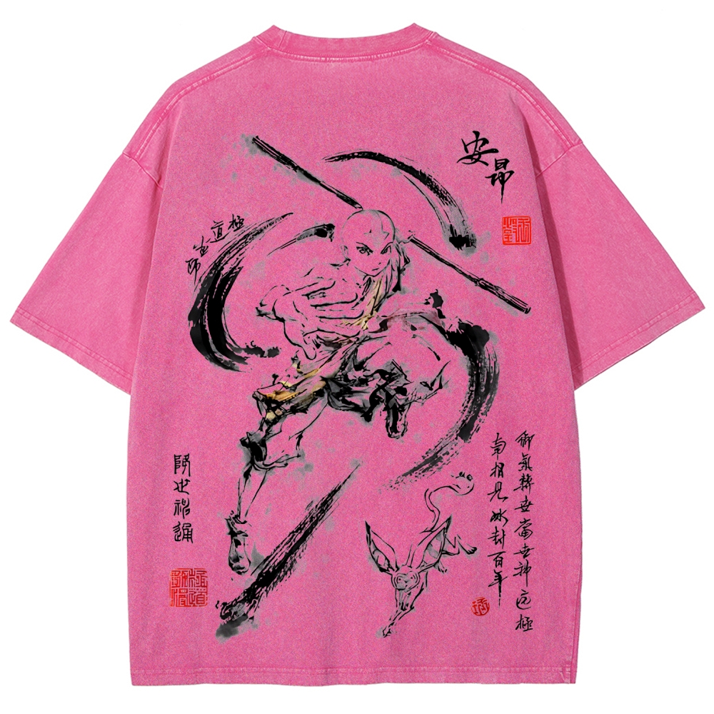 Avatar: The Last Airbender Unisex Fit Washed T-Shirt 2507037882