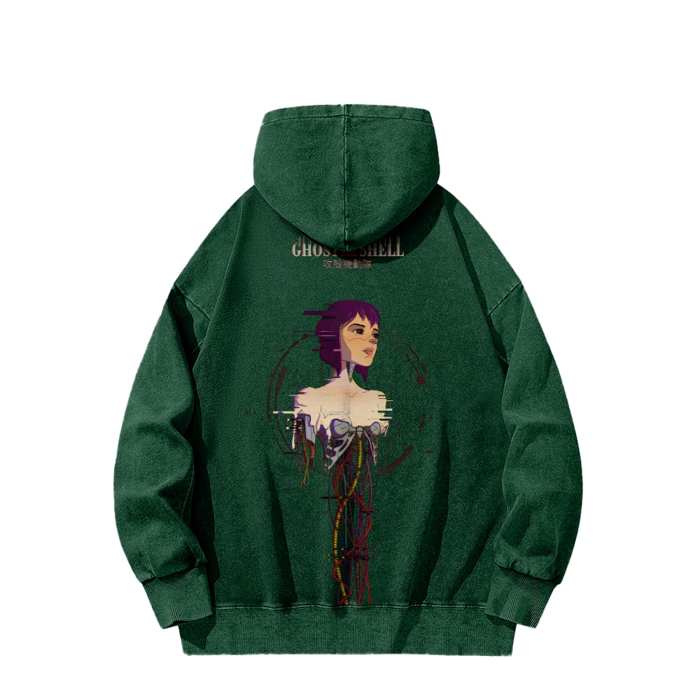 Ghost in the Shell Casual Washed Hoodie 2508002116