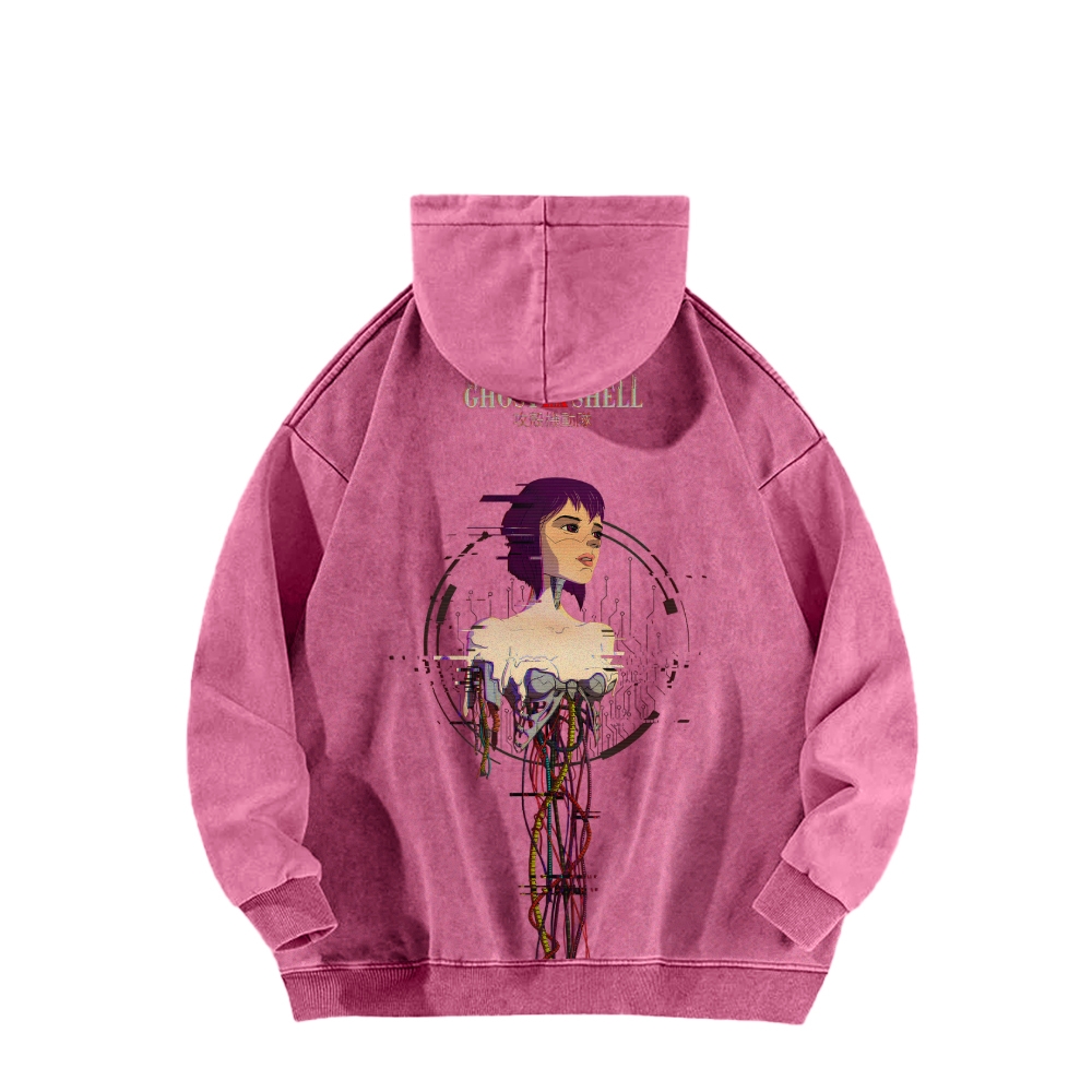 Ghost in the Shell Casual Washed Hoodie 2508002116