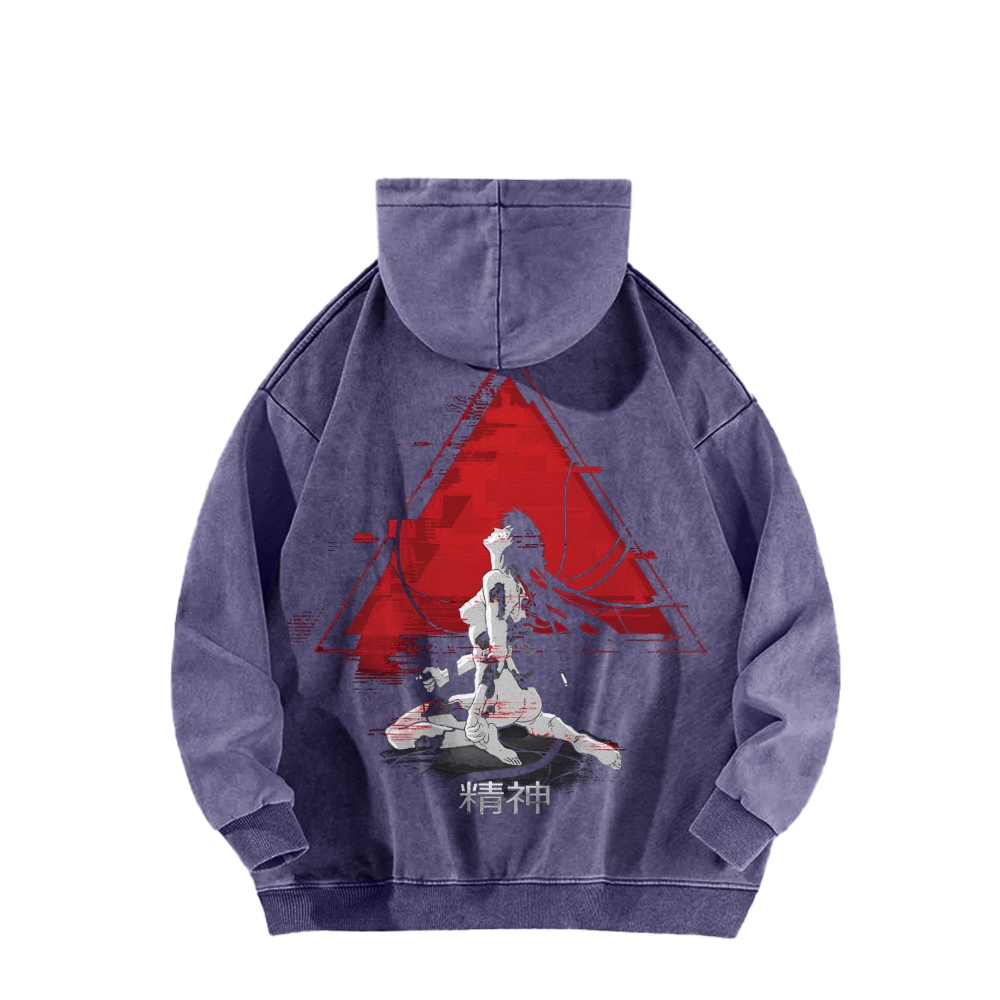 Ghost in the Shell Casual Washed Hoodie 2508002119