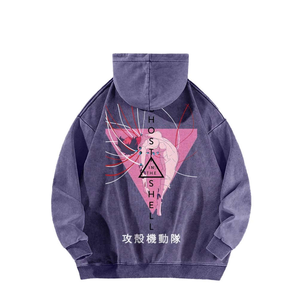 Ghost in the Shell Casual Washed Hoodie 2508002132