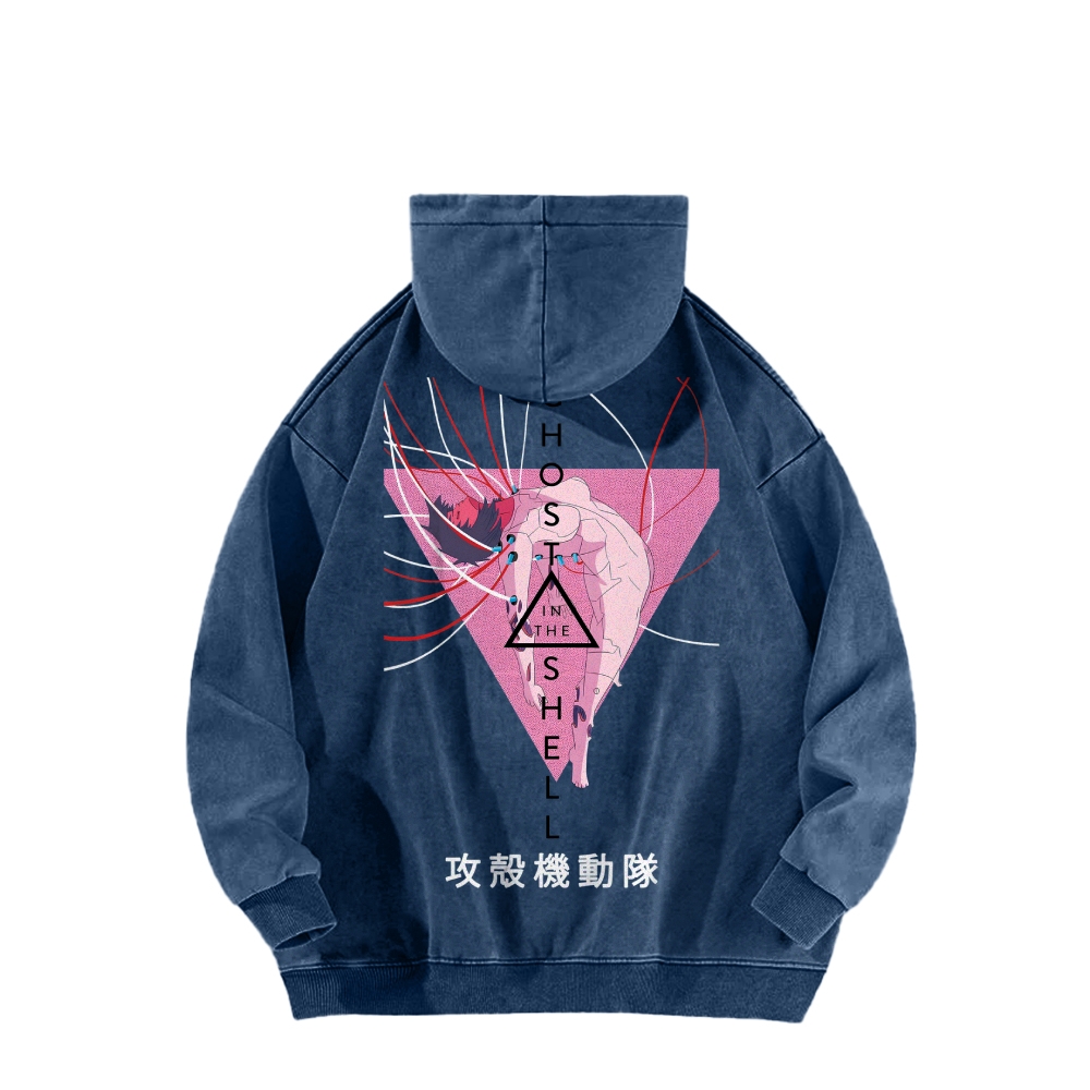 Ghost in the Shell Casual Washed Hoodie 2508002132